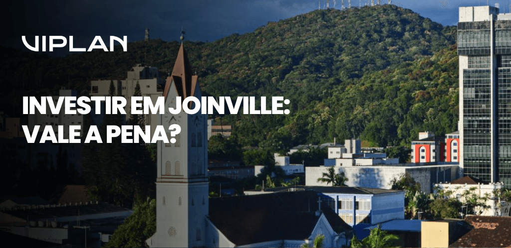 Vista urbana com destaque para a arquitetura e vegetação de Joinville, ilustrando o potencial e os motivos para investir em Joinville.