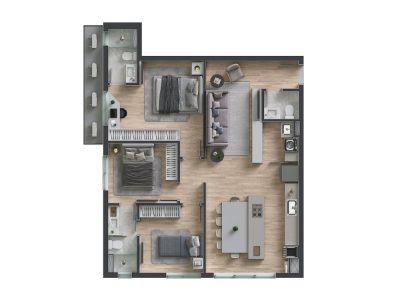 América 91m²
